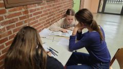 Ganztag Arbeitsstunde mit Pauline